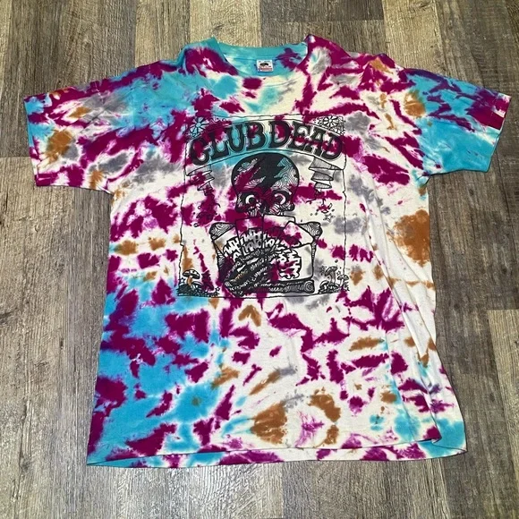 Rare Vintage 80’s Grateful Dead Club Dead Parking Lot T-Shirt Size XL Band - Picture 1 of 8